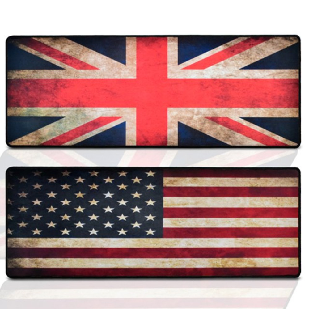 QSENN Q-W5 NF 빈티지 국기 게이밍 마우스 장패드 미국/영국 공식판매점